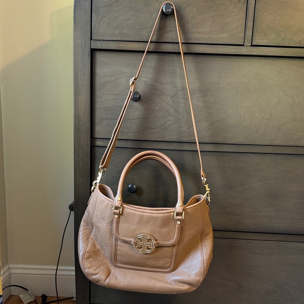 Tory Burch Brown Leather Shoulder Bag